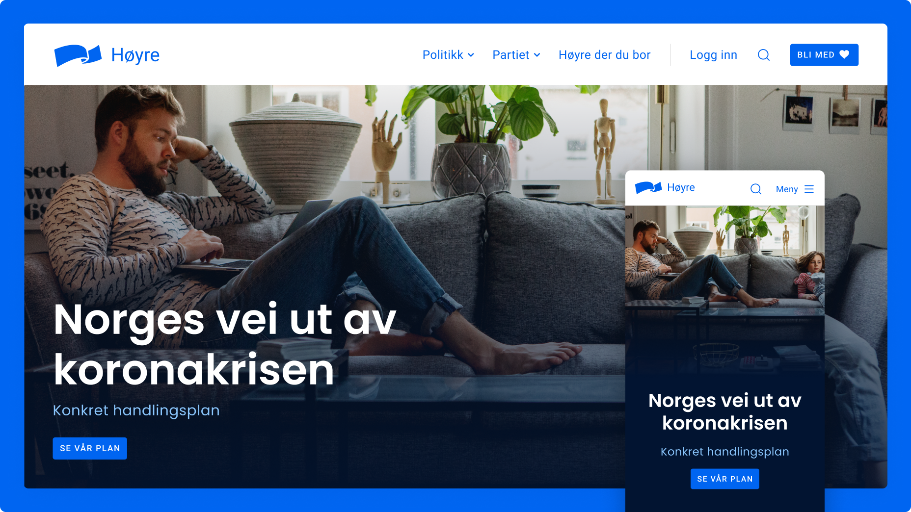 Høyre.no Hero