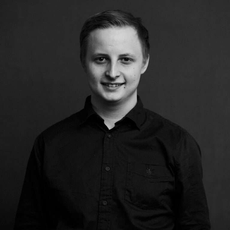 Portrett i sort-hvitt av Jørgen Stenshaugen