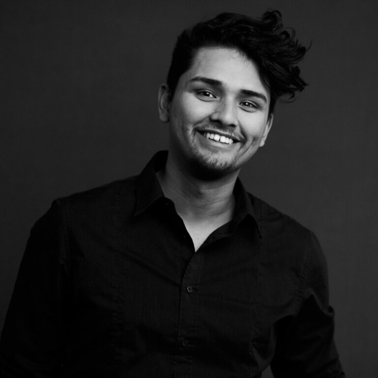 Portrett i sort-hvitt av Kevin Danielsen