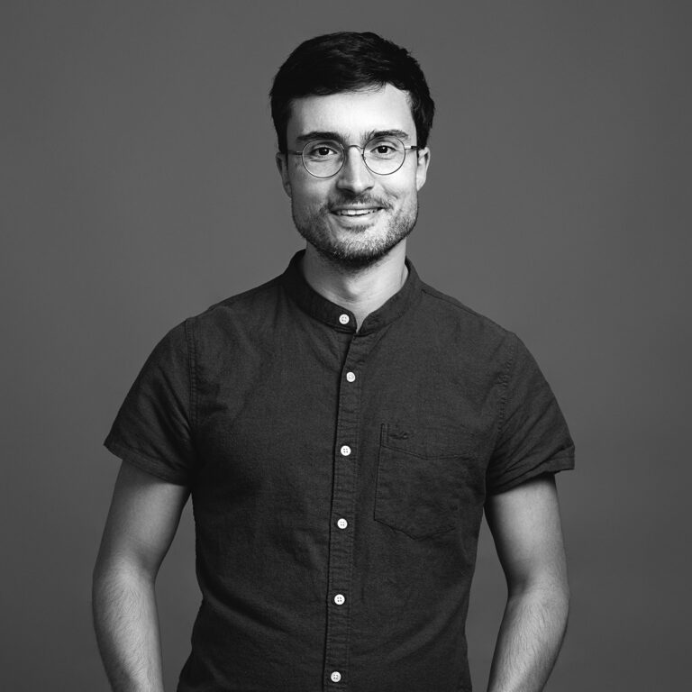 Portrett i sort-hvitt av Pierre Saïkali